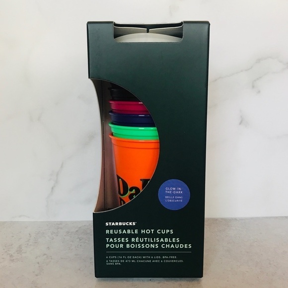 Starbucks 2020 Halloween Words Reusable Hot Cups - Picture 1 of 8
